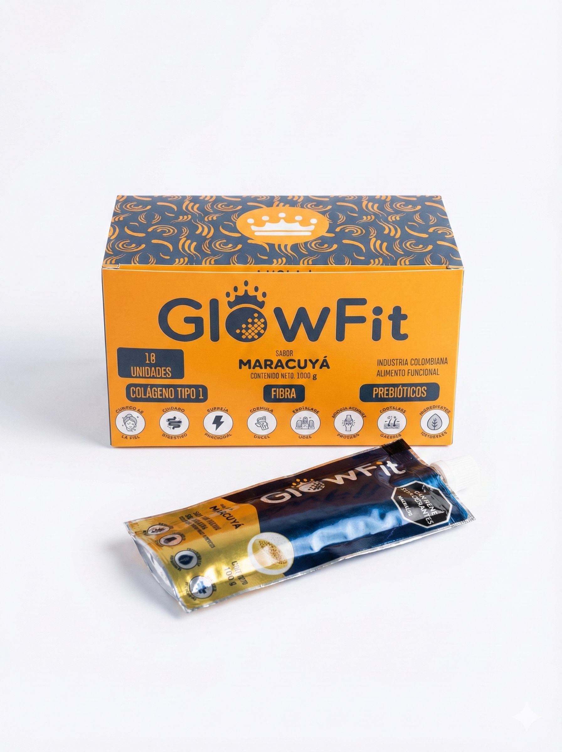 Caja GlowFit Maracuya x10 Unidades